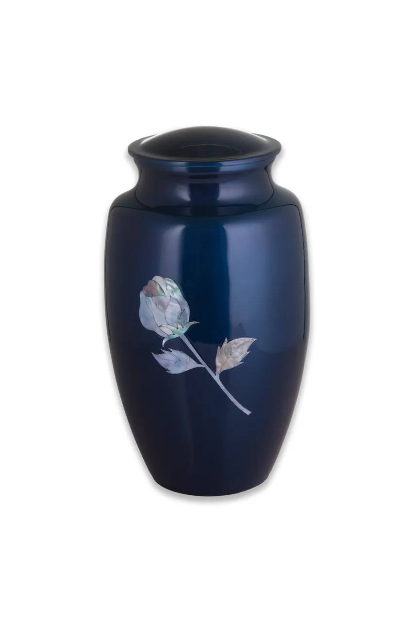 Mother of Pearl Rose in Blue