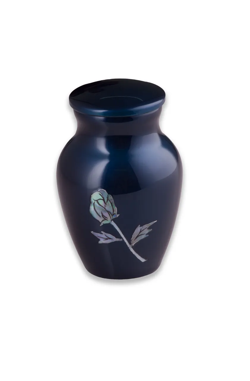 Mother of Pearl Rose in Blue