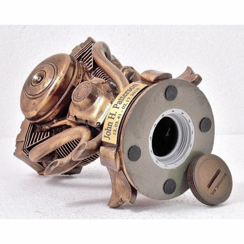 Motorcycle Engine Cremation Keepsake Urn