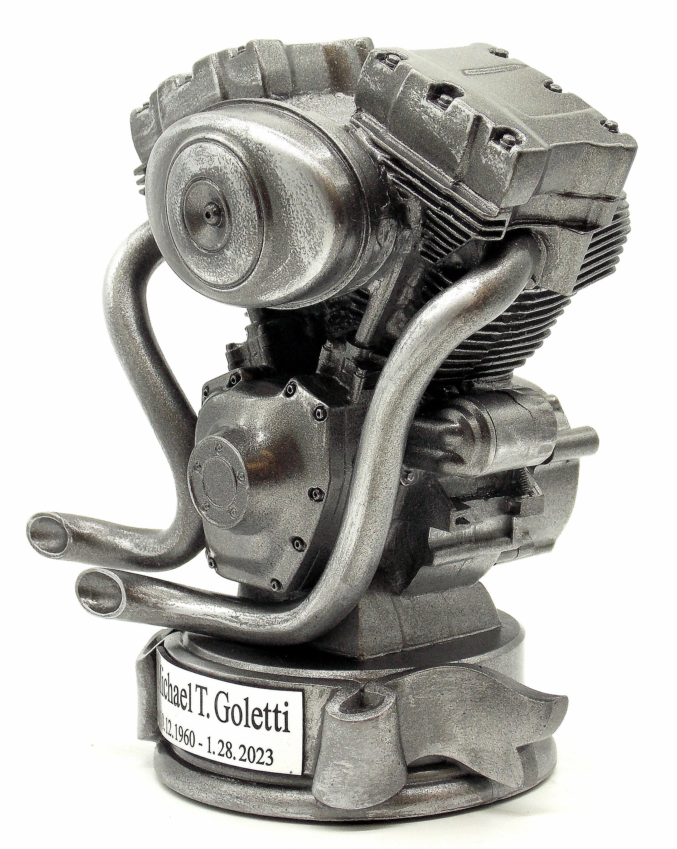 Motorcycle Engine Cremation Keepsake Urn
