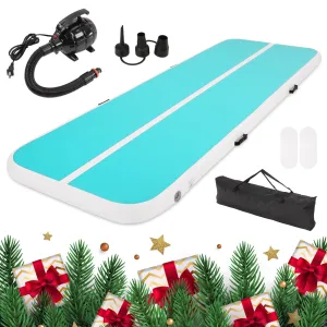 Naipo L300 Inflatable Gymnastics Mat 10FT Air Track Tumbling Mat with Air Pump for Home Gym Training Yoga Water Cheerleading