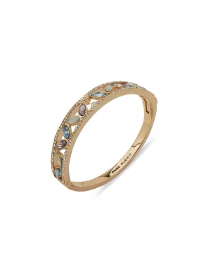 Navette Stone Hinge Bracelet - Gold/Multi