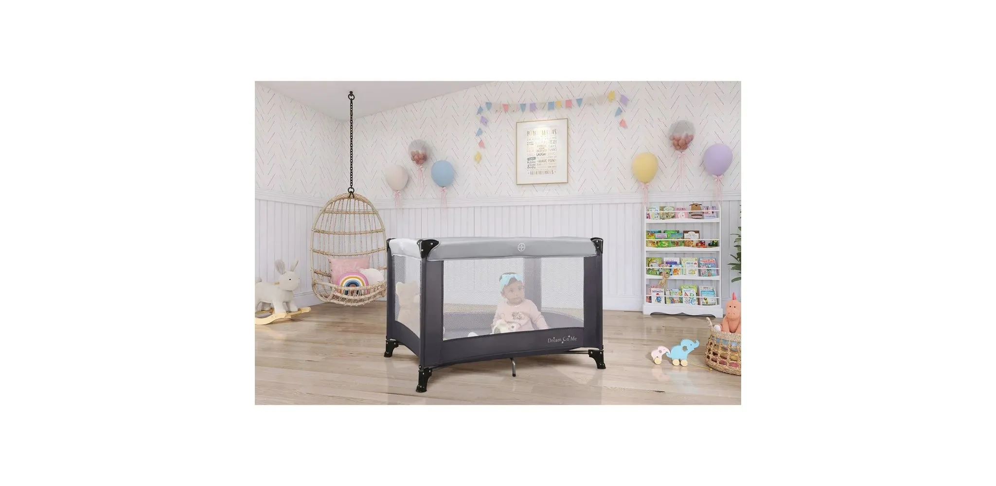 Nest Portable Play Yard - Grey