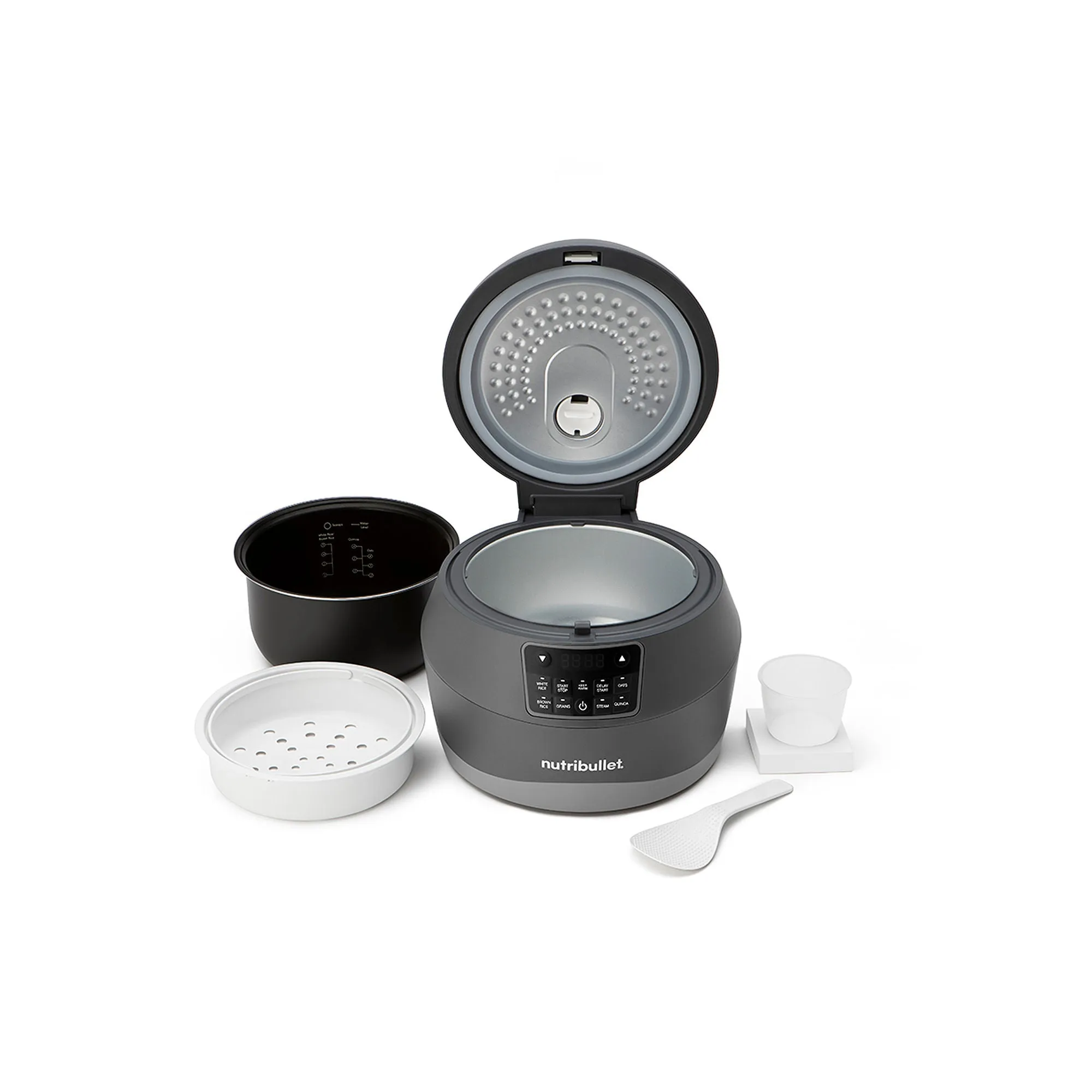 Nutribullet NBG50100 EveryGrain 10-cup Rice and Grain Cooker - Gray