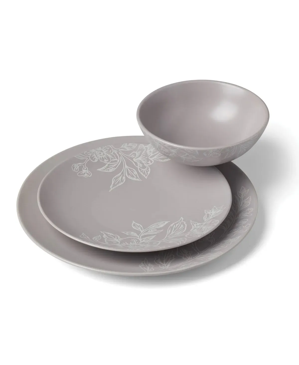 Oneida 12pc Dinnerware Set- Roseto Pumice