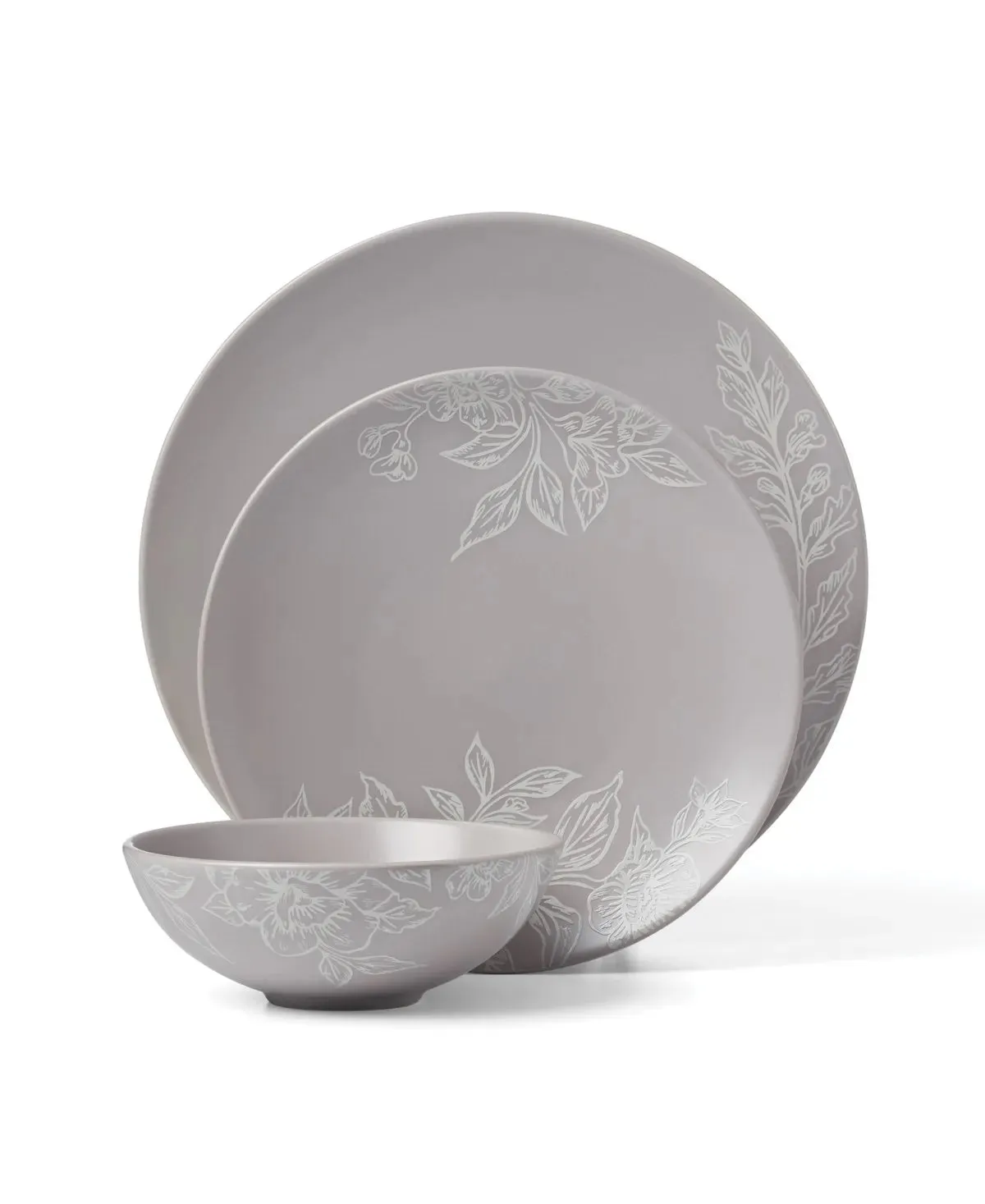 Oneida 12pc Dinnerware Set- Roseto Pumice