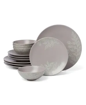 Oneida 12pc Dinnerware Set- Roseto Pumice