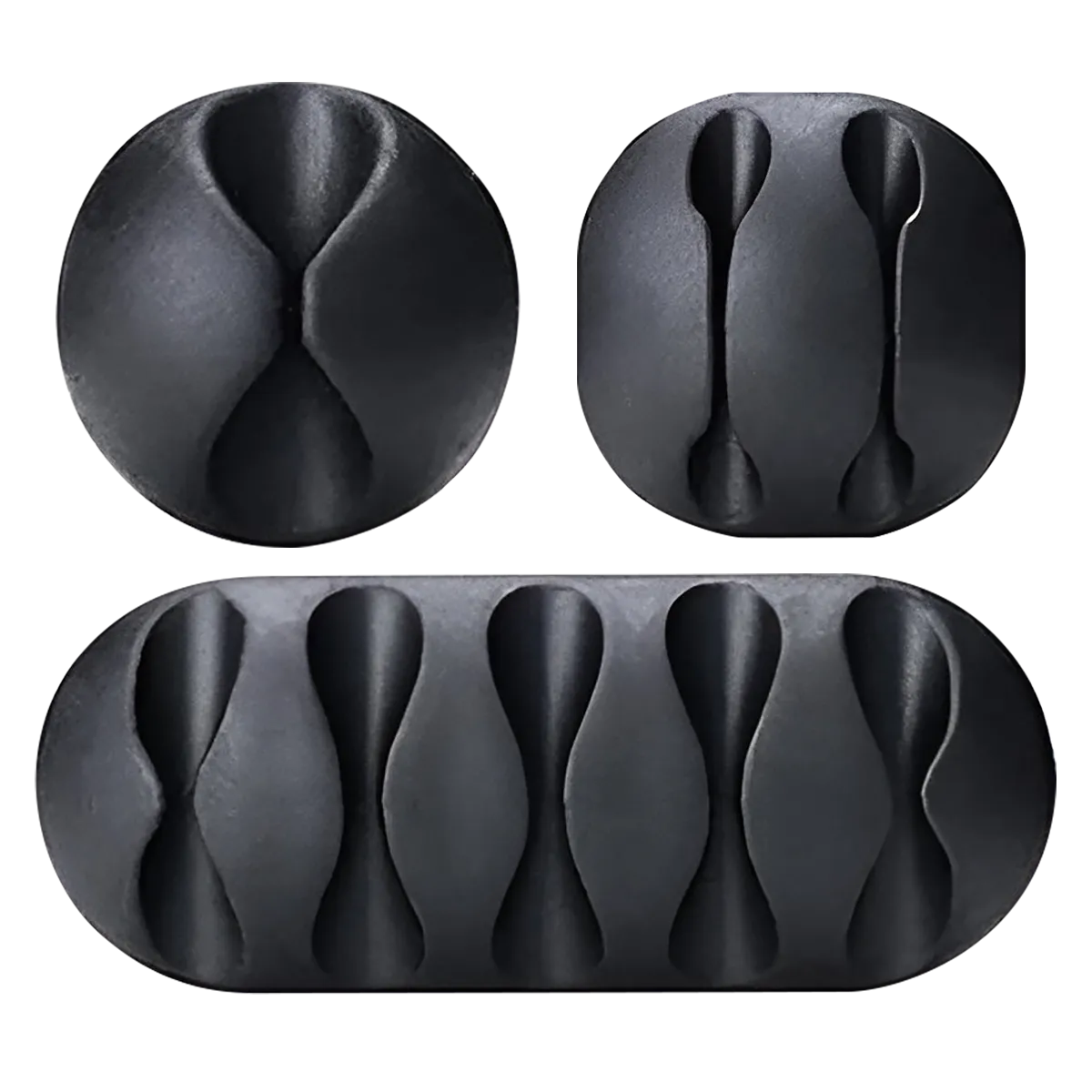 Peel Stick Cable Organizer Sets - 6 Pieces Per Retail Ready Display 25377