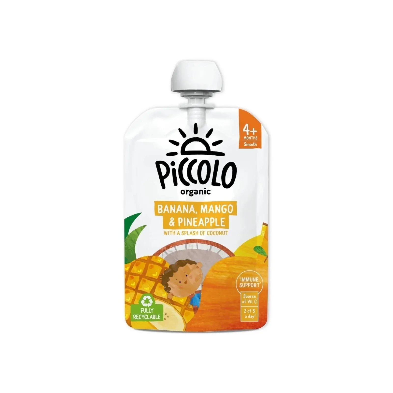 Piccolo Organic Banana Mango & Pineapple 4  months 100g