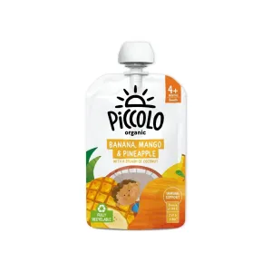Piccolo Organic Banana Mango & Pineapple 4  months 100g