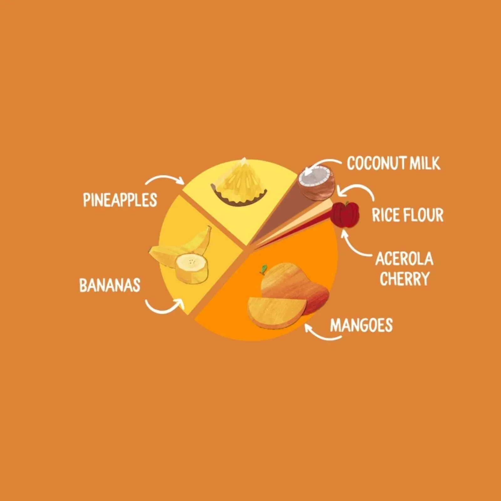 Piccolo Organic Banana Mango & Pineapple 4  months 100g