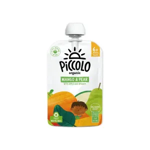 Piccolo Organic Mango Pear & Spinach 6  months 100g