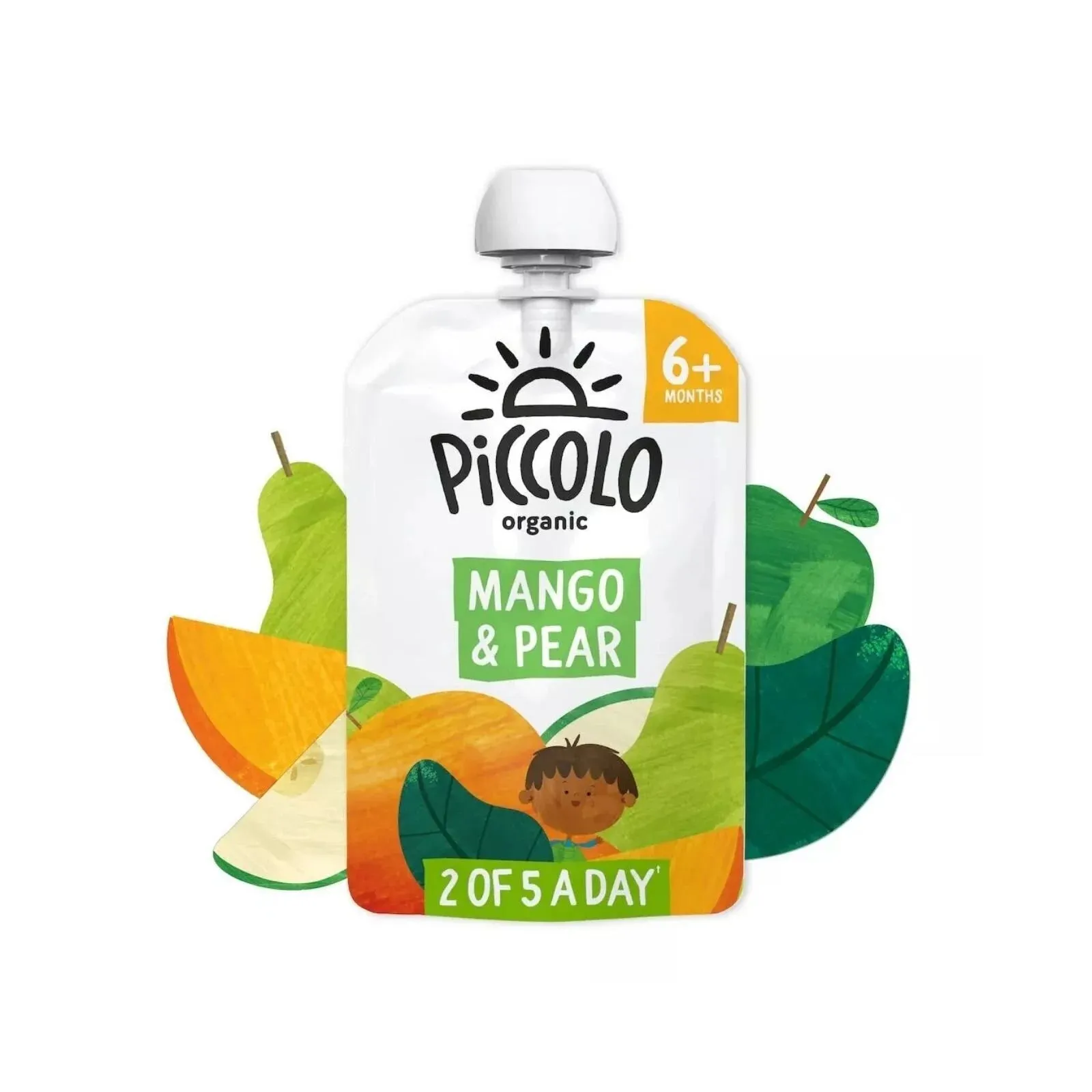 Piccolo Organic Mango Pear & Spinach 6  months 100g
