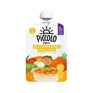 Piccolo Organic Mild Chicken Korma and Red Lentils 7  months 130g