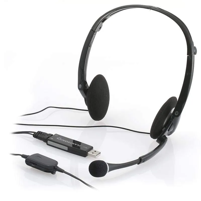 Plantronics .Audio 400 DSP Digitally Enhanced Foldable PC Headset