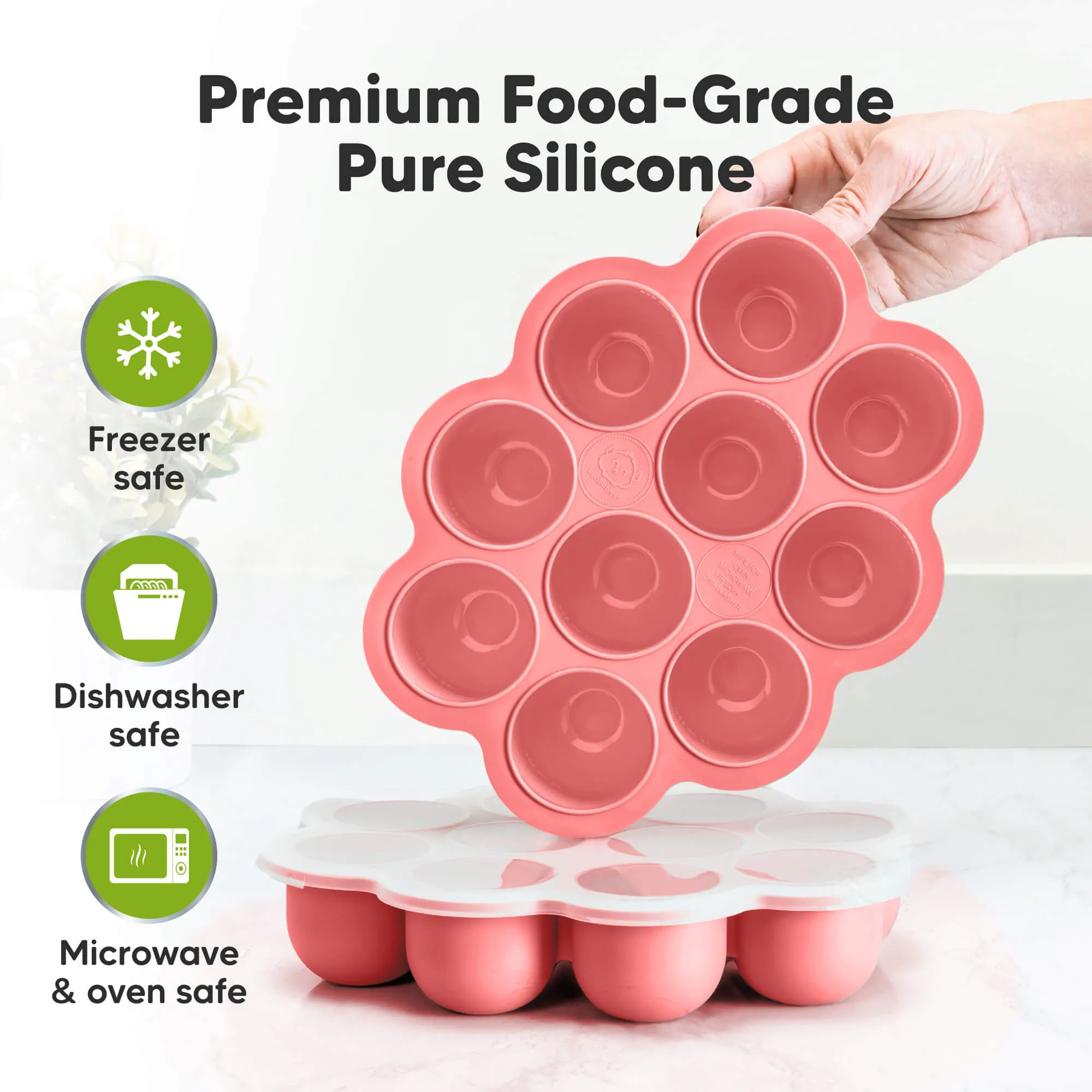 Prep Silicone Baby Food Tray (Blossom)