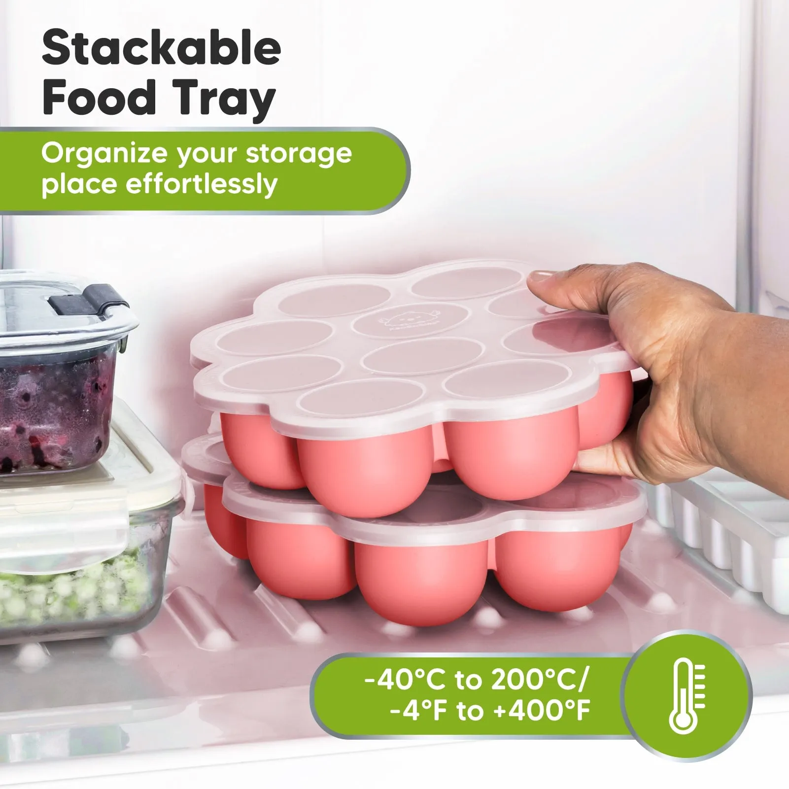 Prep Silicone Baby Food Tray (Blossom)
