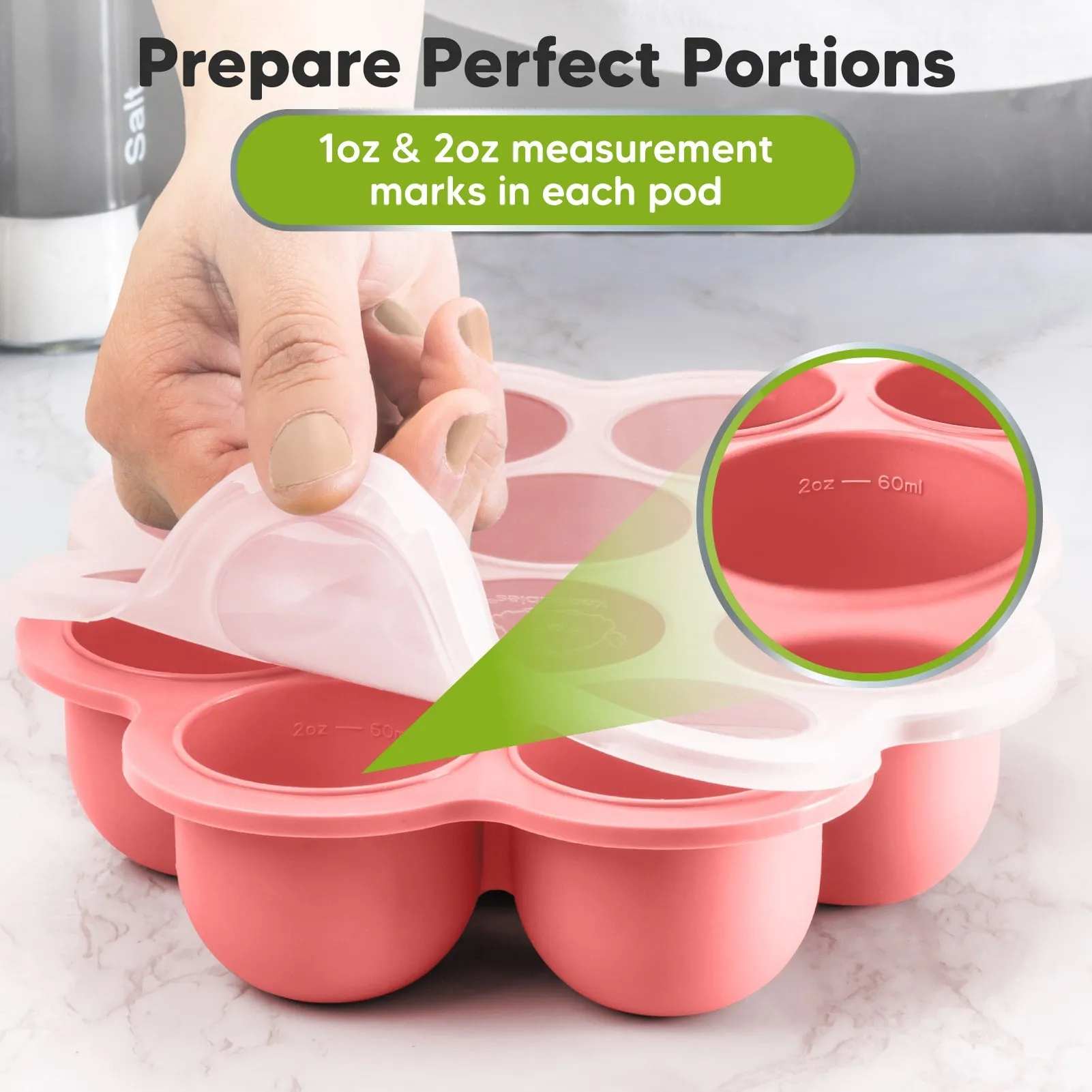 Prep Silicone Baby Food Tray (Blossom)
