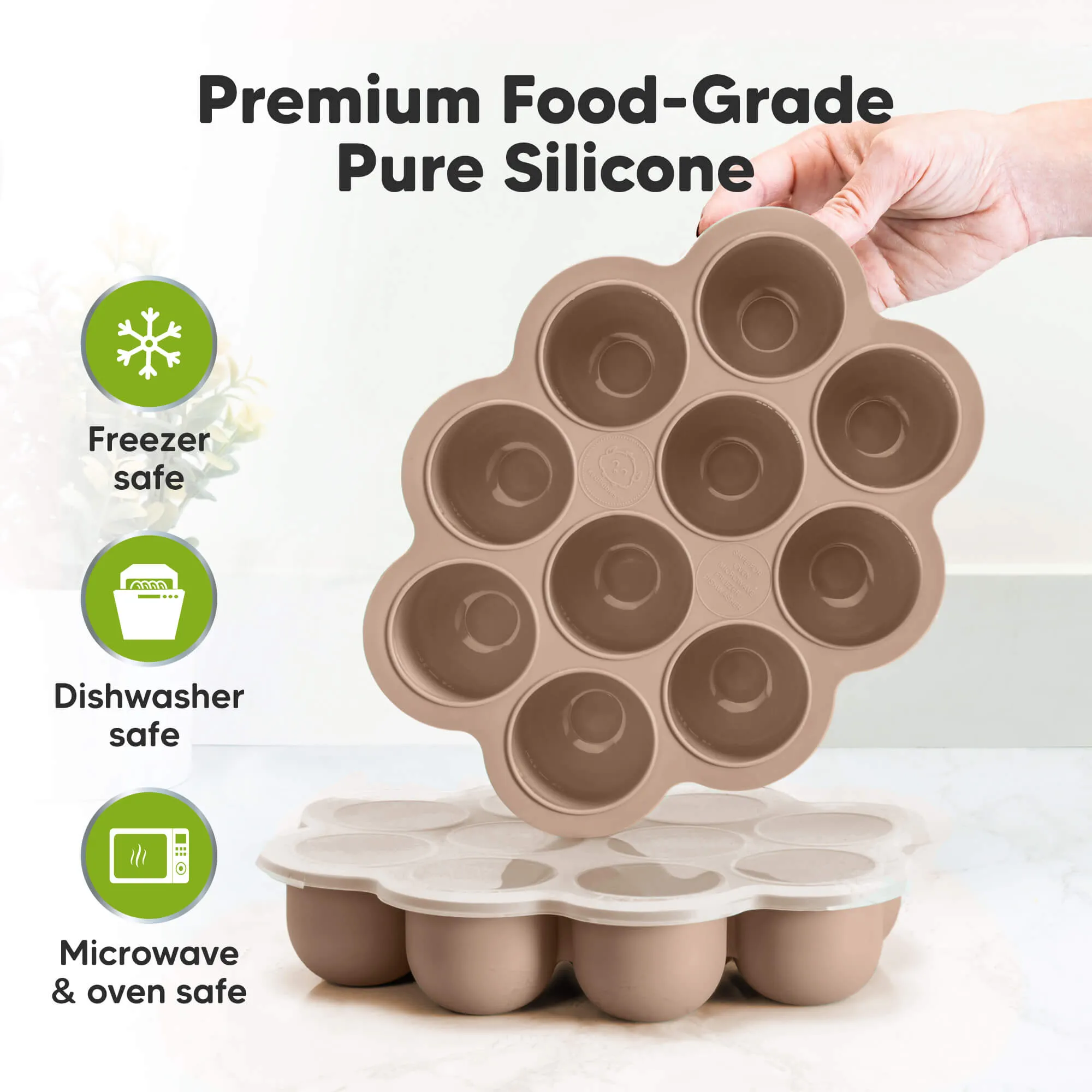 Prep Silicone Baby Food Tray (Chai Latte)