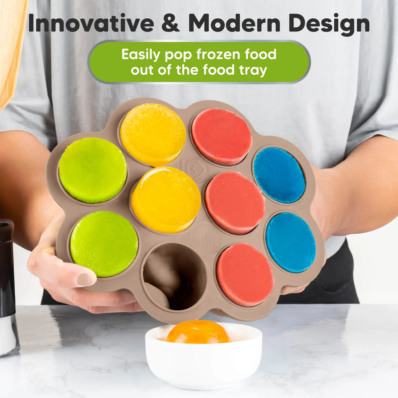 Prep Silicone Baby Food Tray (Chai Latte)