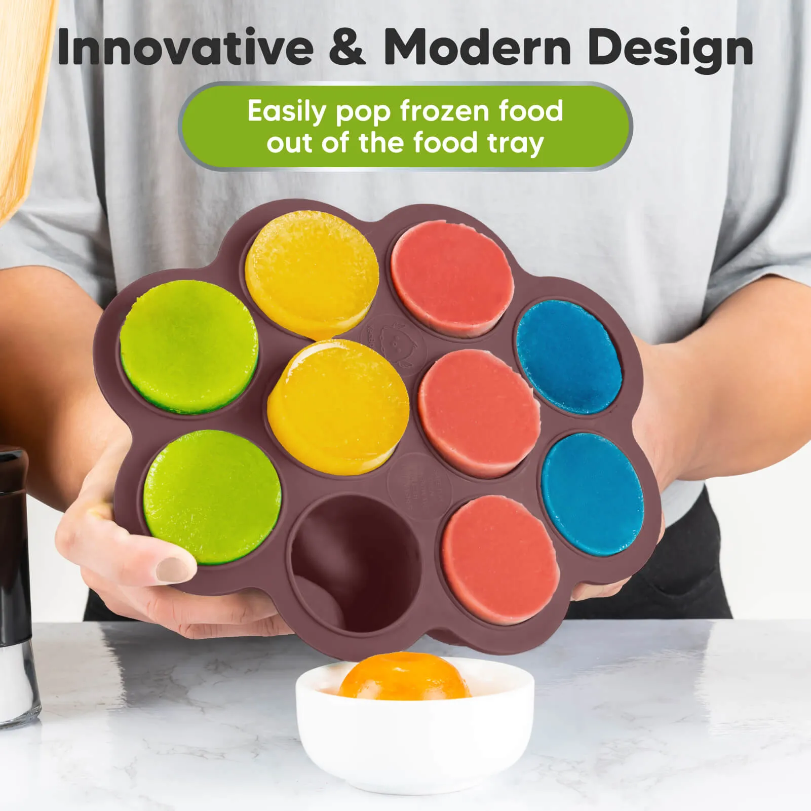Prep Silicone Baby Food Tray (Mulberry)