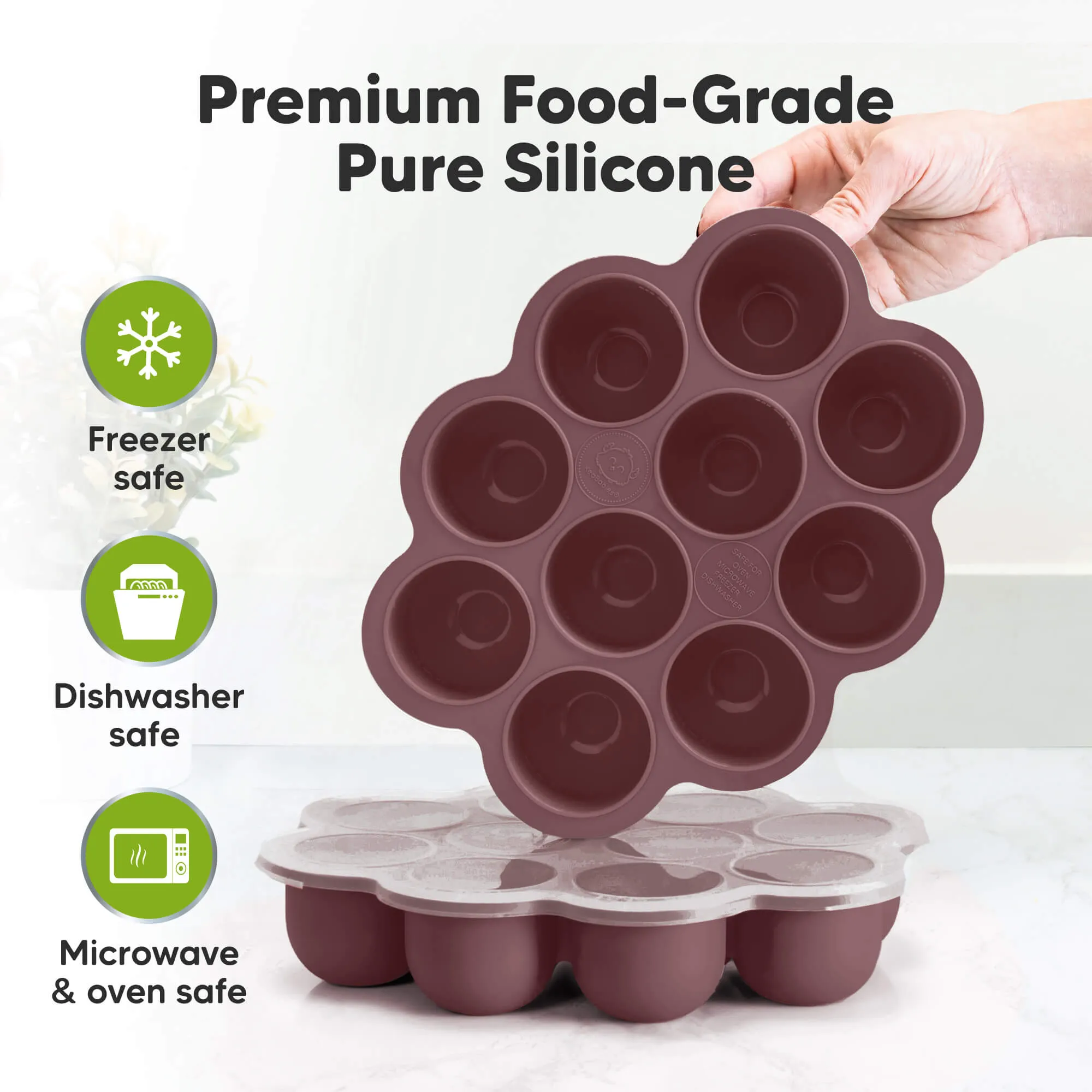 Prep Silicone Baby Food Tray (Mulberry)