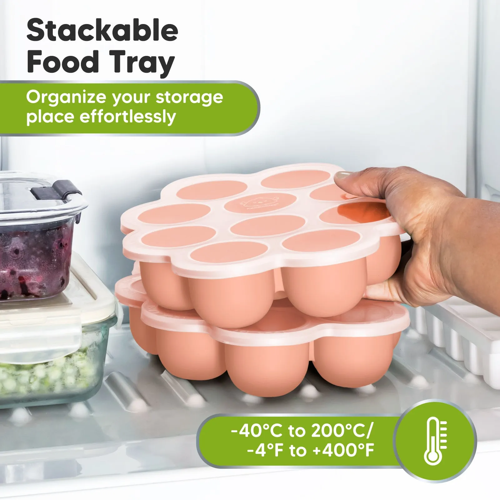 Prep Silicone Baby Food Tray (Roseate)
