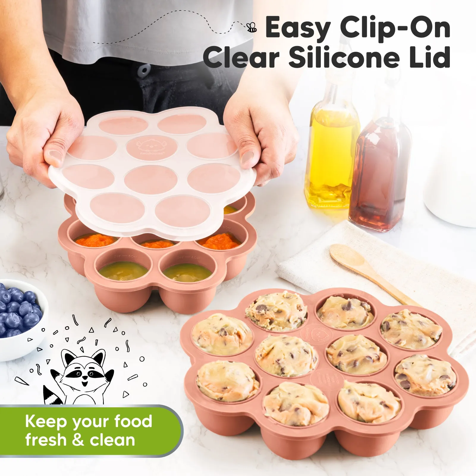 Prep Silicone Baby Food Tray (Roseate)