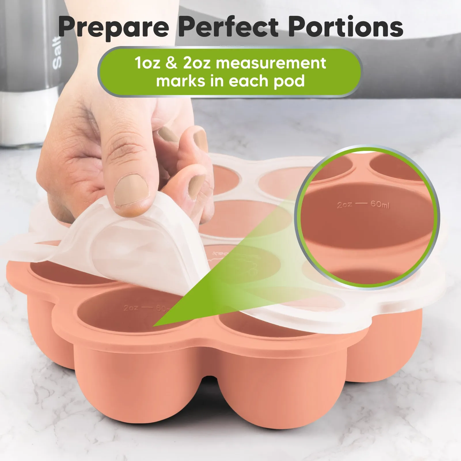 Prep Silicone Baby Food Tray (Roseate)