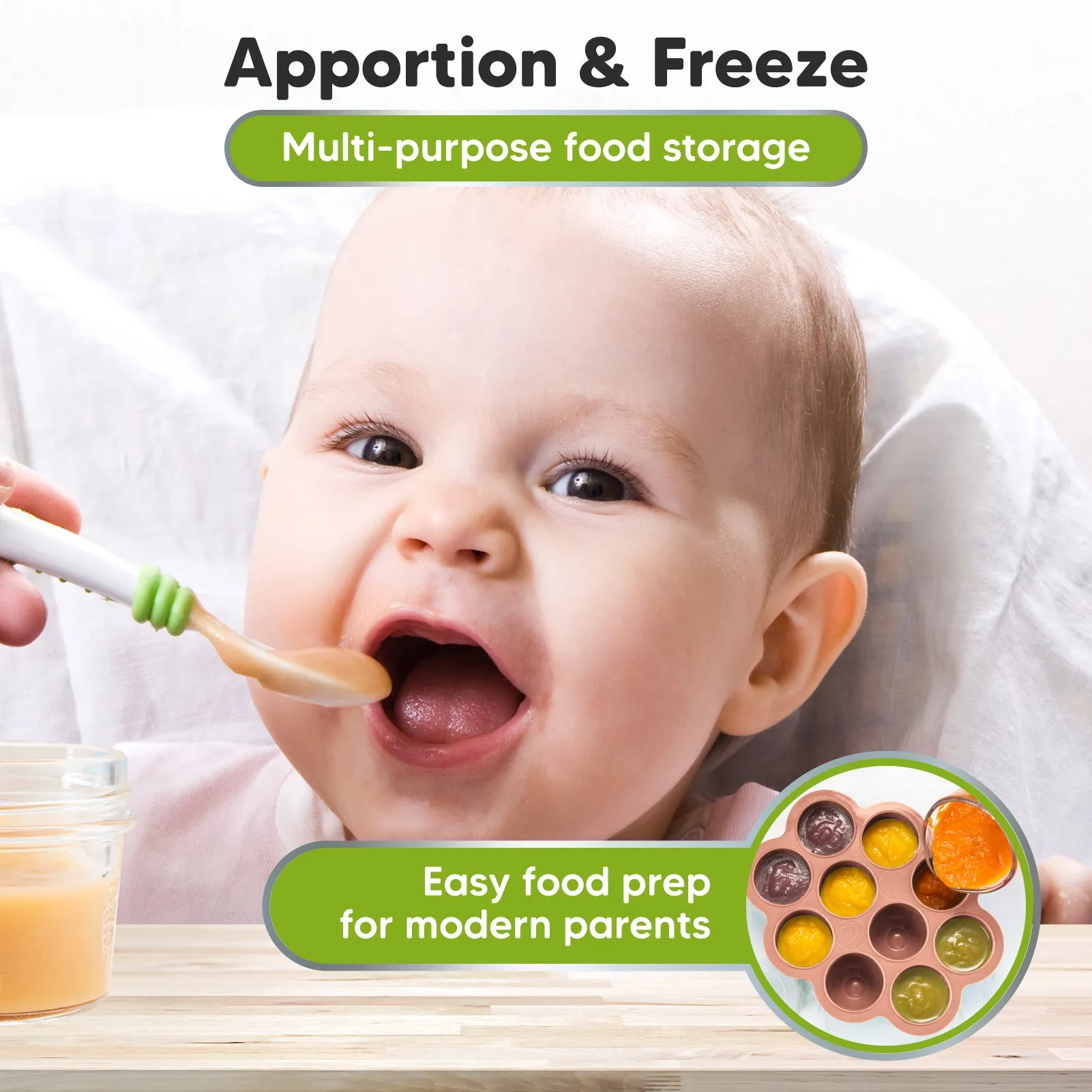 Prep Silicone Baby Food Tray (Roseate)