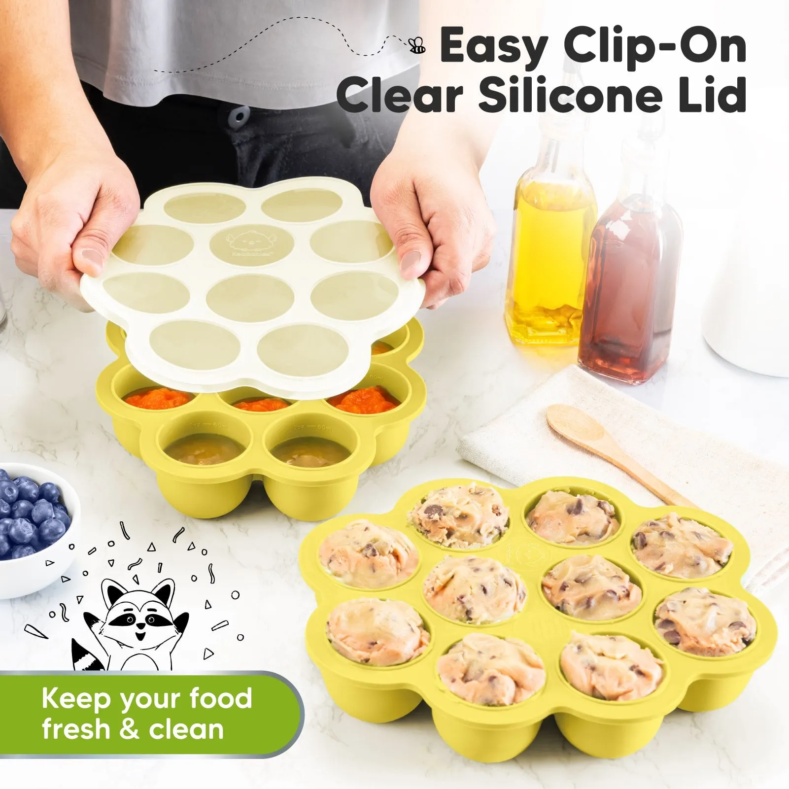 Prep Silicone Baby Food Tray (Sunshine)