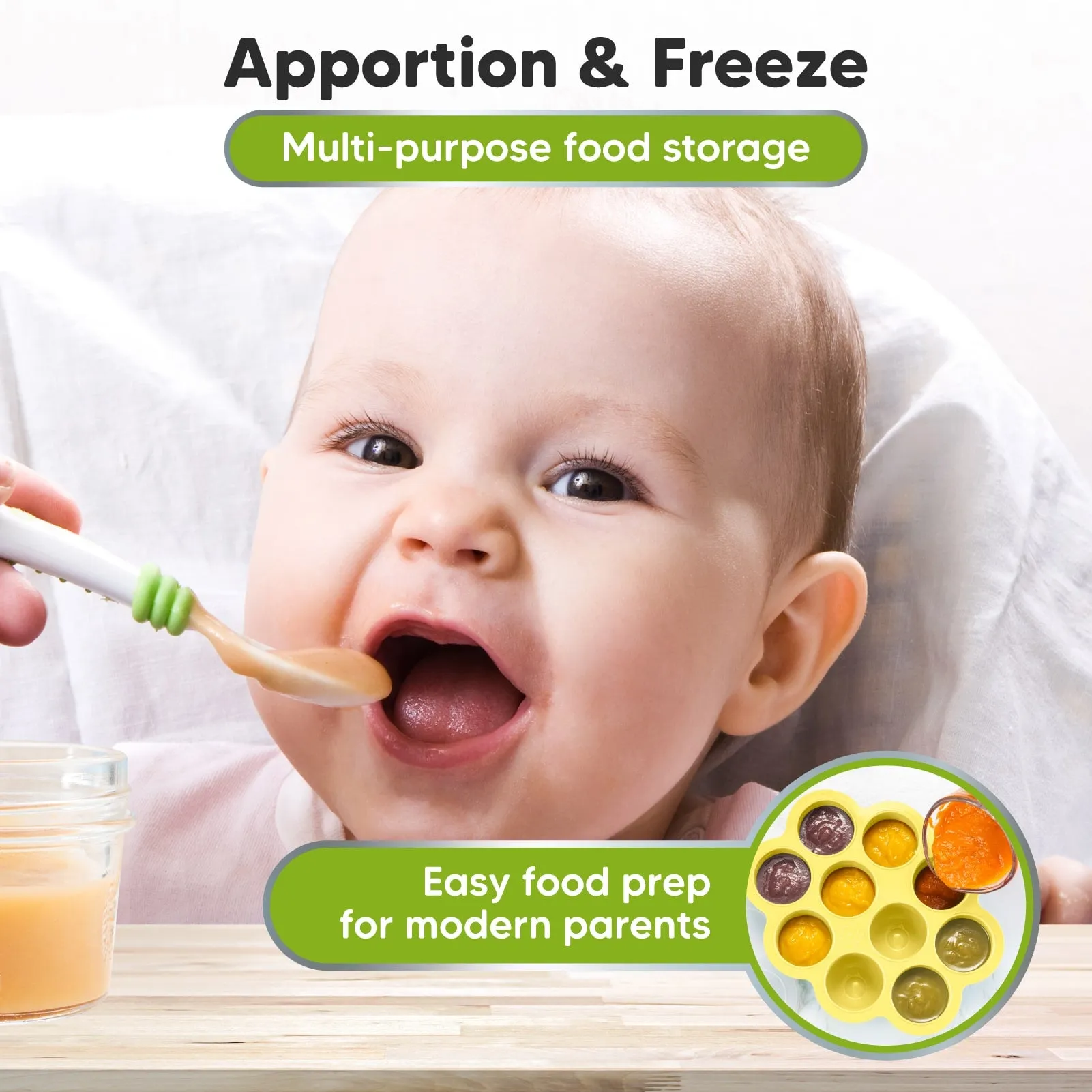 Prep Silicone Baby Food Tray (Sunshine)