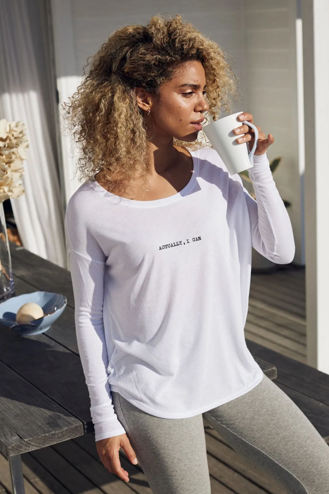 "Actually, I can" Original Ribbed Long Sleeve Tee