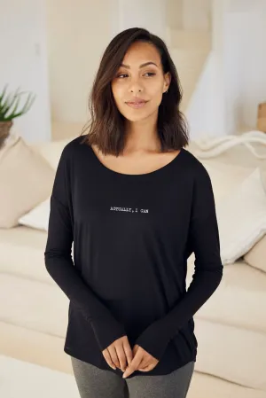 "Actually, I can" Original Ribbed Long Sleeve Tee