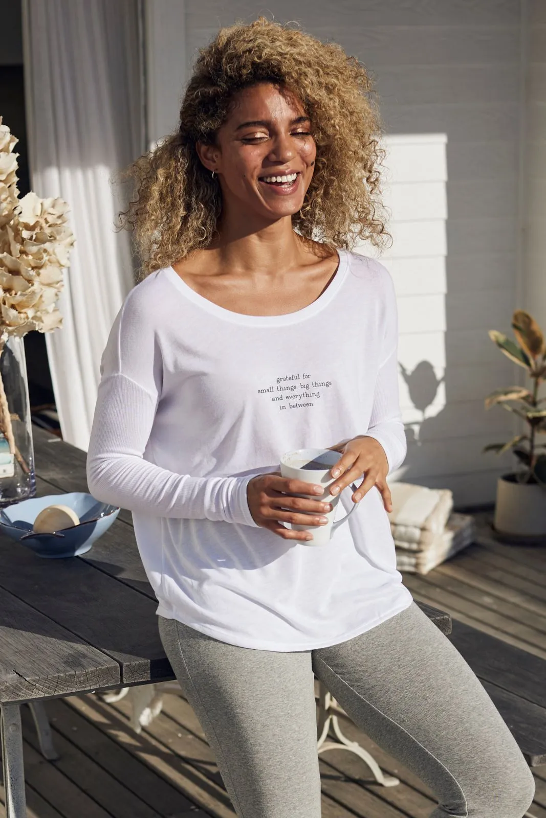 "In Between" Original Ribbed Long Sleeve Tee
