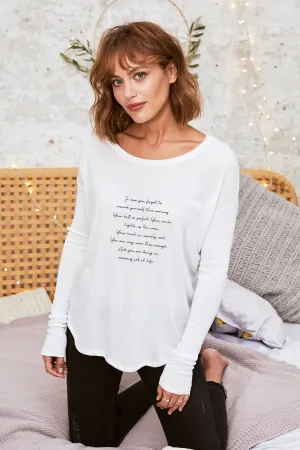 "Morning Mantra" Original Ribbed Long Sleeve Tee