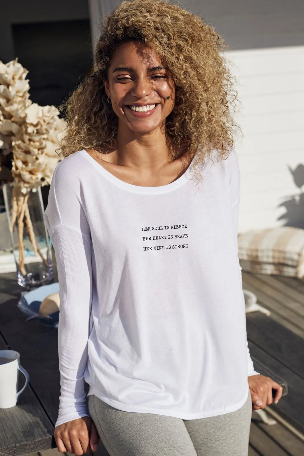 "Soul Fierce" Original Ribbed Long Sleeve Tee