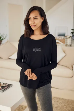 "Trust Yourself" Original Ribbed Long Sleeve Tee