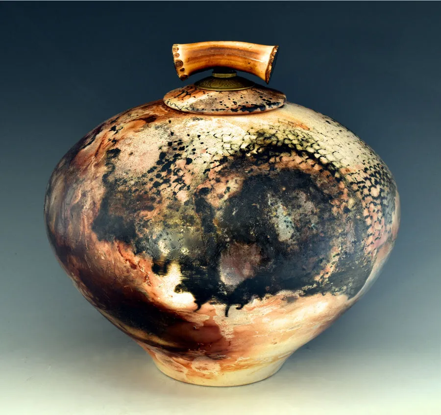 Saggar Burnished Fired Urn 175