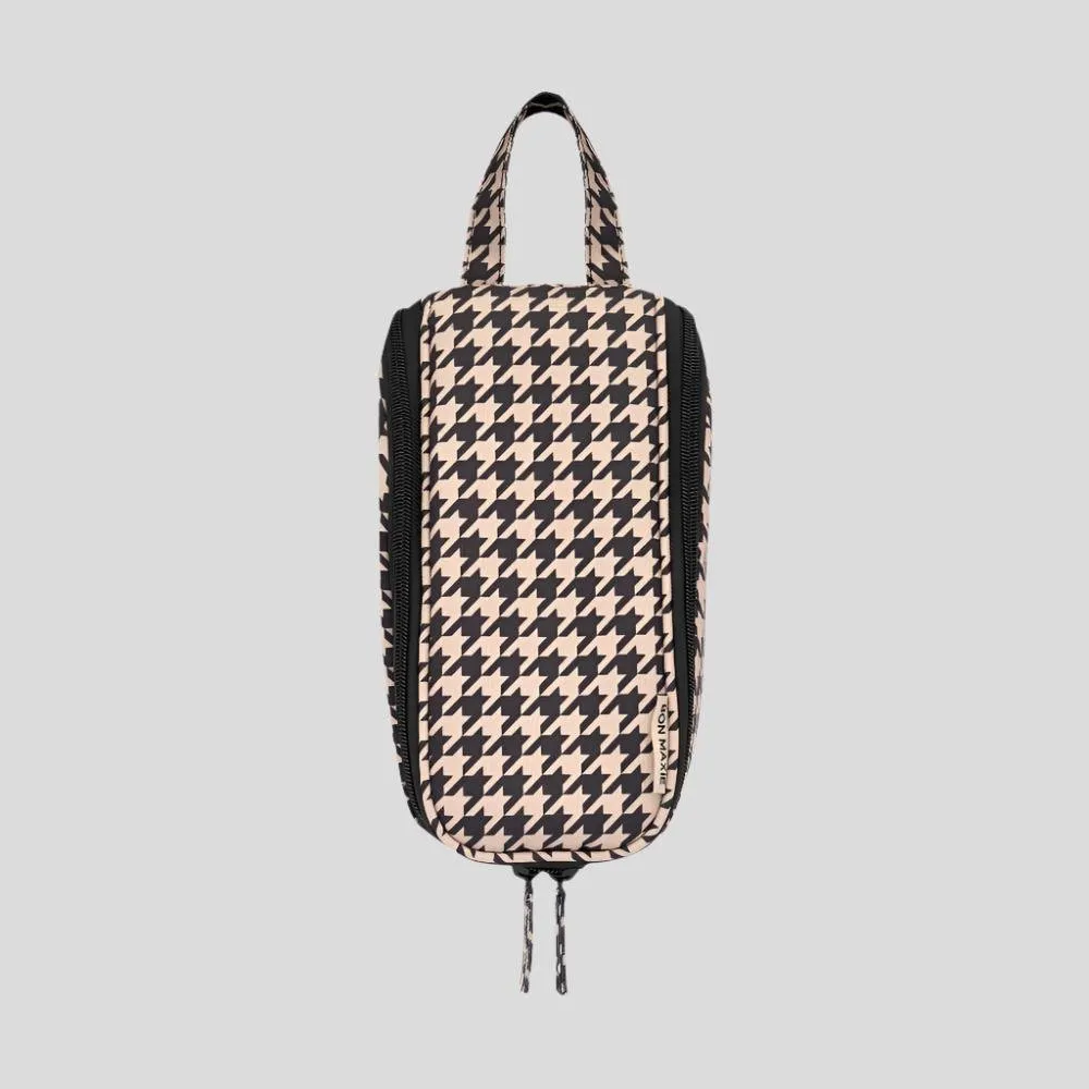 Slimline Travel Toiletry Bag -- Houndstooth
