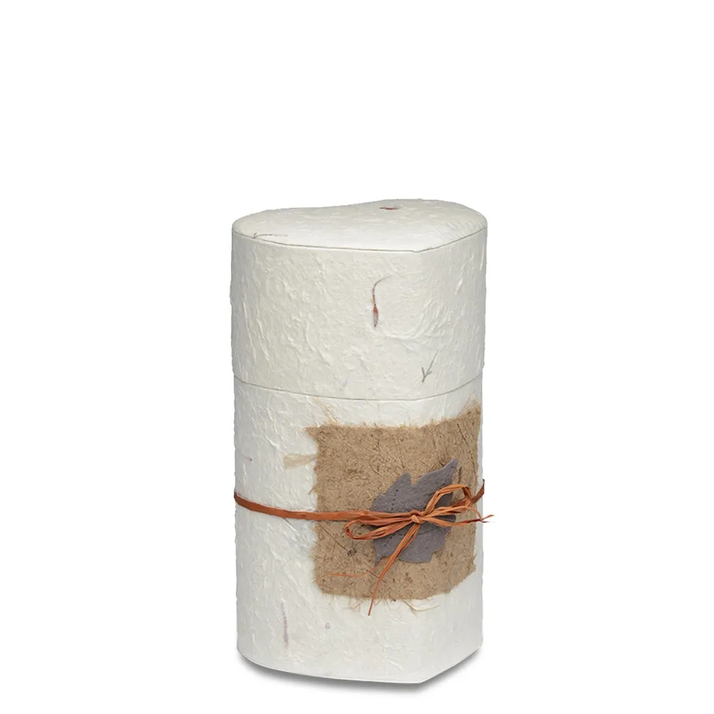 SMALL Handcrafted Biodegradable Paper Urn -1020- Natural
