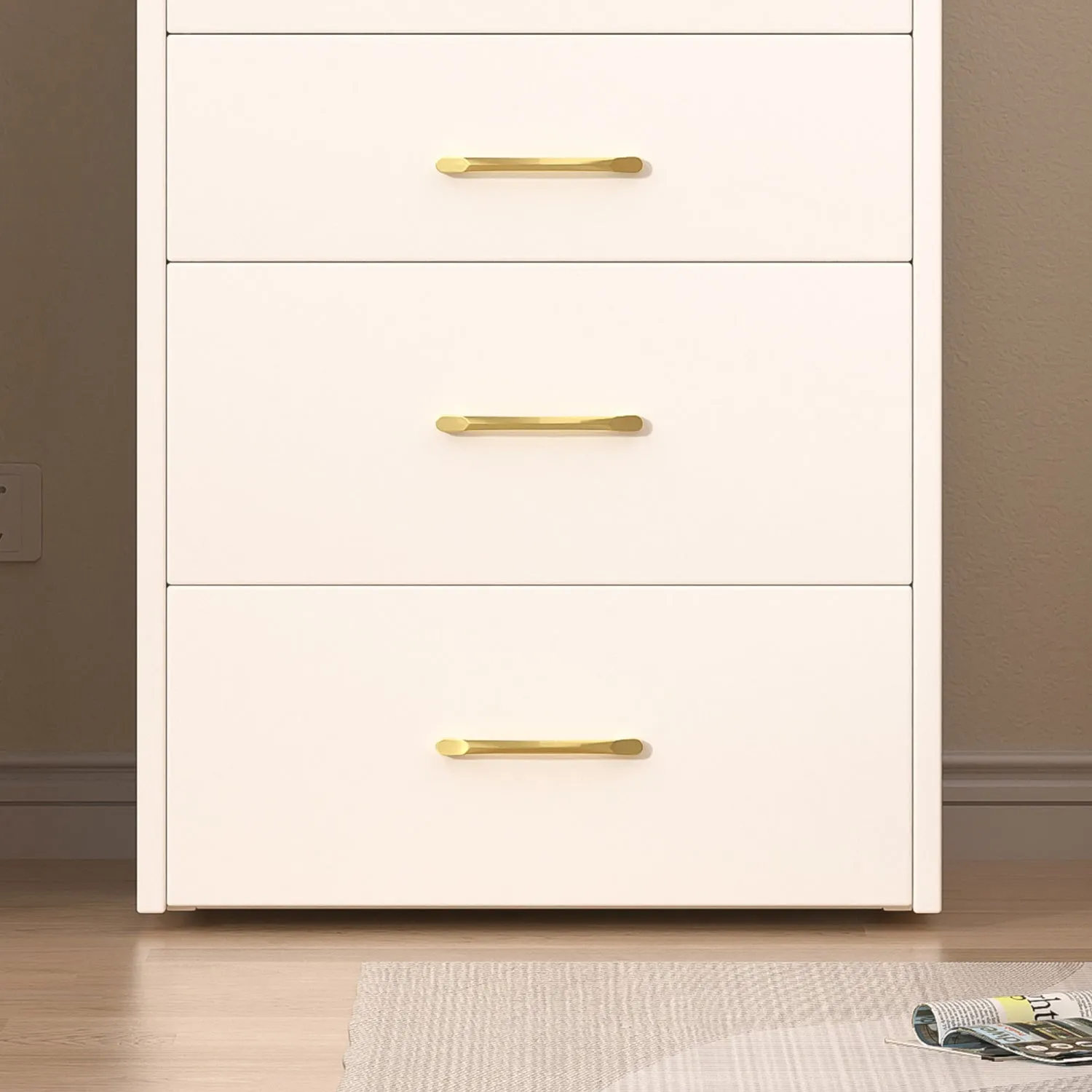 Streamdale 3-in-1 Vanity Desk with Mirror & Glass Top