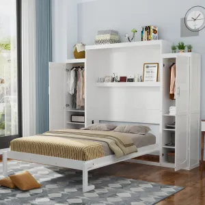 Streamdale Murphy Bed with Wardrobes & Shelves