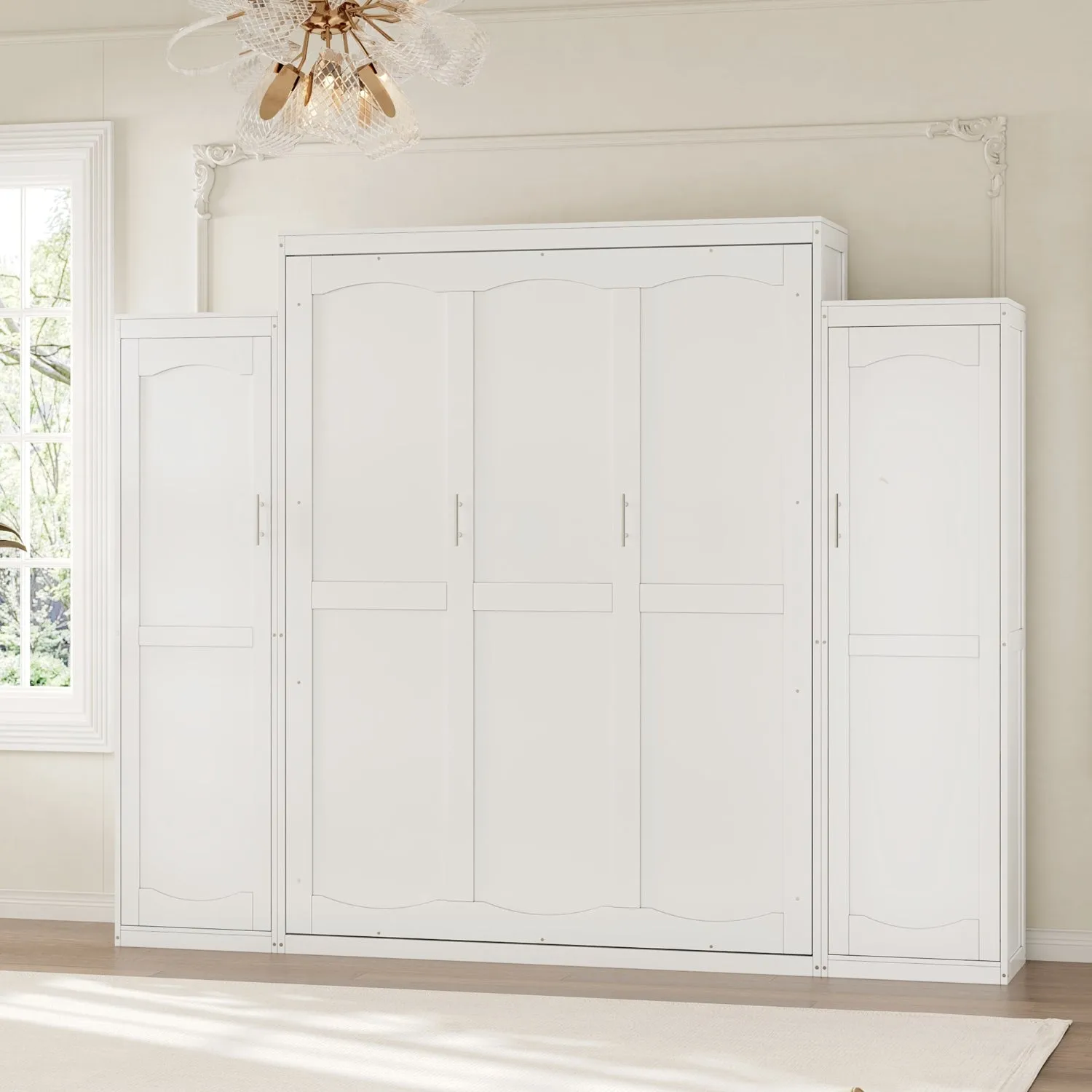 Streamdale Murphy Bed with Wardrobes & Shelves