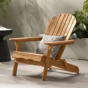 Streamdale Rustic Acacia Folding Adirondack Chair