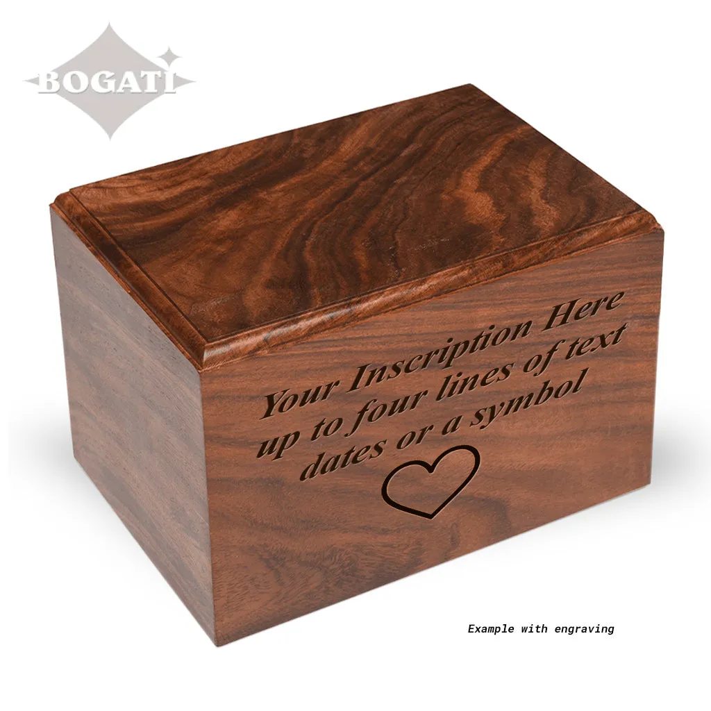 TC - Rosewood Urn  -2705-  Bevel Edge