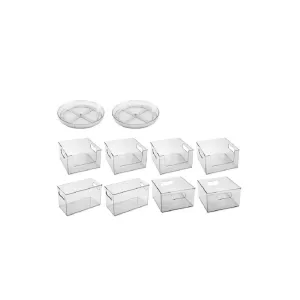 The Home Edit THED22980157052 10 Piece Laundry Edit, Clear Plastic Modular Storage System