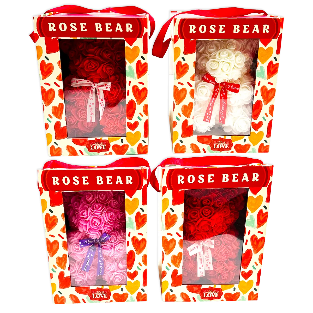 Valentine's Day Glass and Gift Assortment Floor Display - 57 Pieces Per Retail Ready Display 88573